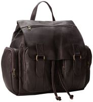 David King & Co. Laptop Backpack with 2 Front Pockets, Cafe, One Size