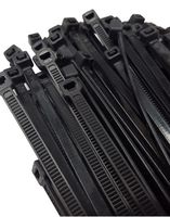 NiftyPlaza 24 Inch Cable Zip Ties - 100 Pack - UV Weather Resistant 175 lbs Tensile Strength, Nylon Wrap Zip Ties, Professional Grade - HEAVY DUTY (100 Black Cable Ties)