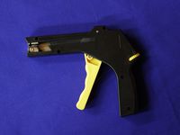Professional Cable Wire Tie Gun Tightening and Cutting Off Plastic Nylon Ties, Black