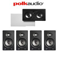 Polk Audio V65 Vanishing Series 5.0 High Performance in-Wall Home Theater System