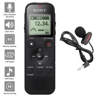 Sony Voice Recorder ICD-PX Series with Built-in Mic and USB, microSD Card Slot Up to 32 GB to Expand Memory, Adjustable Microphone Range, Includes A NeeGo Lavalier Lapel Mic