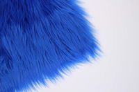 Faux Mongolian Fur Photography Prop, Newborn Prop, Basket Stuffer, Layering Blanket, Rug (Medium, 20"x36", Blue)