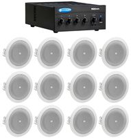 Crown 160MA 60 Watt Amplifier+(12) 4" JBL Speakers for Restaurant/Bar/Cafe