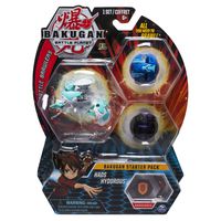 Bakugan Starter Pack 3-Pack, Haos Hydorous, Collectible Action Figures, for Ages 6 and Up