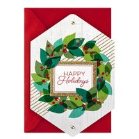 Hallmark Displayable Boxed Christmas Cards, Joy (12 Cards with Envelopes)