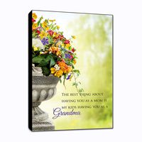 LACOFFIO Heartwarming Grandma Wall Art Wooden Décor Plaque 9" x 6" Idea