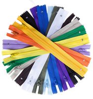 100pcs 14 Inch Nylon Coil Zippers Sewing Zippers for Sewing Crafts (Assorted Colors)