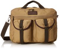 Tommy Bahama Canvas Messenger Bag - Satchel Shoulder Bag for Men Large Bookbag with Padded Laptop Pocket, Tan