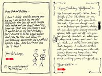 Quiplip Handwritten Yours Truly Birthday Cards, 6-Pack (YT05166PCK)