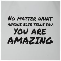 3dRose No Matter What Anyone Else Tells You Saying Greeting Cards, 6" x 6", Set of 6 (gc_195566_1)