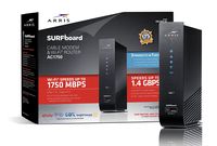 ARRIS Surfboard SBG7580AC 32x8 DOCSIS 3.0 Cable Modem / AC1750 Wi-Fi Router- Black