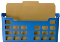 Officemate Octoorg Letter Size File Pocket with Suction Cups, Blue (92572)