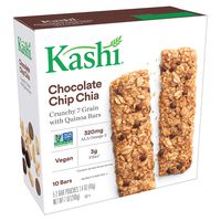Kashi Crunchy Chocolate Chip Chia Granola Bars - Vegan, 5 Pouches, 2 Bars Per Pouch