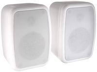 Theater Solutions TS4ODW Indoor or Outdoor Speakers Weatherproof Mountable White Pair
