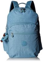 Kipling womens Seoul Go Laptop Backpack, Padded, Adjustable Backpack Straps, Zip Closure, blue beam tonal, One Size