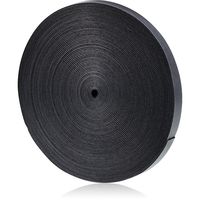 Fastening Tape Cable Ties Reusable Fastening Nylon Tape 3/4 Inch Double Side Hook Roll Hook and Loop Straps Wires Cords Management Wire Organizer Straps (30 Yard, Black)