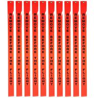 "Remove Before Flight" Fluorescent Orange Nylon Tag/Banner/Streamer - 10 Pack