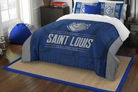 Officially Licensed NCAA St. Louis Billikens Modern Take Full/Queen Comforter and 2 Sham Set
