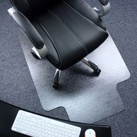 Marvelux 47" x 53" Heavy Duty Polycarbonate Office Chair Mat with Lip for Carpets | Transparent Carpet Protector for Low, Standard and Medium Pile Carpeted Floors | Multiple Sizes