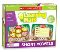Scholastic Teacher's Friend Short Vowels Learning Mats, Multiple Colors (TF7112)