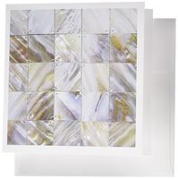 3dRose Picturing Mother Of Pearl - Greeting Cards, 6 x 6 inches, set of 12 (gc_50911_2)