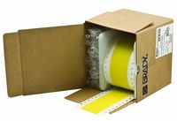 Brady RCM-637-2.0-YL Self-Extinguishing Tedlar Bradywrap Dot Matrix Printable Labels , Yellow (1 Roll, 1 Roll per Package)