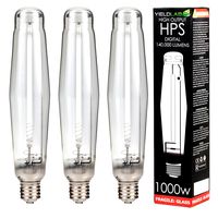 Yield Lab 1000w High Pressure Sodium (HPS) Digital HID Grow Light Bulb (2100K) - 3 Bulbs - Hydroponic, Aeroponic, Horticulture Growing Equipment