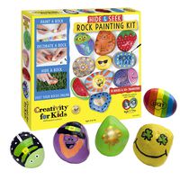 Creativity for Kids Hide & Seek Rock Painting Kit - Arts & Crafts For Kids - Includes Rocks & Waterproof Paint