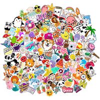 Sticker 200 pcs Vinyl Waterproof Stickers for Water Bottles Laptop Luggage Stickers Bicycle Skateboard Guitar Graffiti Sticker Motorcycle Travel Case Stickers Teens Adults Girls Boys