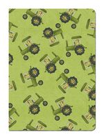 Tree-Free Greetings Eco Journal, 5.5 x 7.5 Inches, 160 Ruled Pages with Flexi Cover and Tractors! Art by Debbie Mumm (72294)