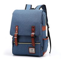 Fashion Trend Backpack For Teen Girls Boys,LIQING Preppy Style Unisex Waterproof Oxford School Backpack Student Daypack Rucksack College School Bag Laptop Backpack (2-Blue1)