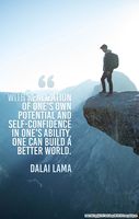 Youth Change Self-Confidence, Self-Realization, Potential, Self-Improvement Poster with Dalai Lama Quote Teaching Material - Poster #695