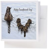 3dRose Duck Formation, Grandparents Day - Greeting Cards, 6 x 6 inches, set of 6 (gc_55081_1)