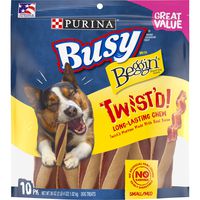 Purina Busy With Beggin' Made in USA Facilities Small/Medium Breed Dog Treats, Twist'd - 10 ct. Pouch