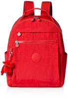 Kipling Women's Micah Medium Laptop Backpack, Adjustable, Padded Backpack Straps, Zip Closure, Cherry