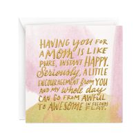 Hallmark Studio Ink Mothers Day Card for Mom (Instant Happy)