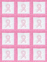 Jack Dempsey Stamped White Quilt Blocks 9"X9" 12/Pkg, Ribbon