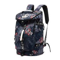 Kalesi Starry Sky Lightweight Travel Backpack Waterproof Carry-On Duffel Bag Laptop Crossbody Bag Outdoor Daypack with Shoe Compartment for College, School, Sport, Gym, Hiking (Floral-Cool)