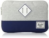 Herschel unisex-adult's One Size Heritage sleeve for iPad Mini, light grey crosshatch/blueprint/white