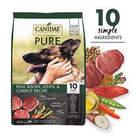 CANIDAE PURE Real Bison, Limited Ingredient, Grain Free Premium Dry Dog Food, 4 Lbs