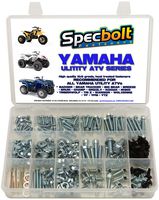 250pc Specbolt Bolt Kit for Yamaha UTILITY ATV including all Grizzly Warrior Wolverine Big Bear Tracker Breeze Timberwolf Rhino YFM YTZ for Maintenance & Restoration using OEM Spec Fasteners for Quads