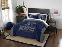 Officially Licensed NCAA Memphis Tigers Modern Take Full/Queen Comforter and 2 Sham Set