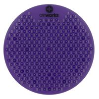 AirWorks AWSFUS234-BX Splash Free Urinal Screen, Vineyard, 0.22 lb, 8" Height, 6" Width, Purple (Pack of 10)