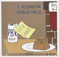 3dRose Redneck Christmas Eve Santa Snack Beer & Jerky - Greeting Cards, 6 x 6", Set of 12 (gc_38588_2)
