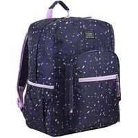 Eastsport Fashion Lifestyle Backpack with Oversized Main Compartment for School or Travel/Hiking, Lovely Lilac/Twilight Skin Print