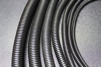 20 FT 5/8 INCH Black Split Loom TUBING Conduit POLYETHYLENE CONVOLUTED Wire