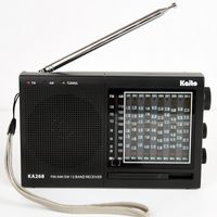 Kaito KA268 12 Band World Receiver with AM/FM and 10 Shortwave Bands 3.8 Mhz - 22Mhz