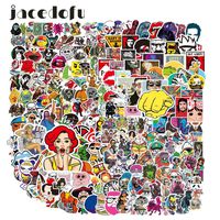 Waterproof Stickers Pack(400 Pcs) for Laptop, Luggage, Car, Motorcycle, Bicycle, No-Duplicate, Random