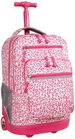 J World New York Sundance Laptop Rolling Backpack, Leopard