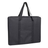 Jjring Carry-All Wired-Frame Nylon Portfolio Case, 23 Inches by 17 Inches, Black
